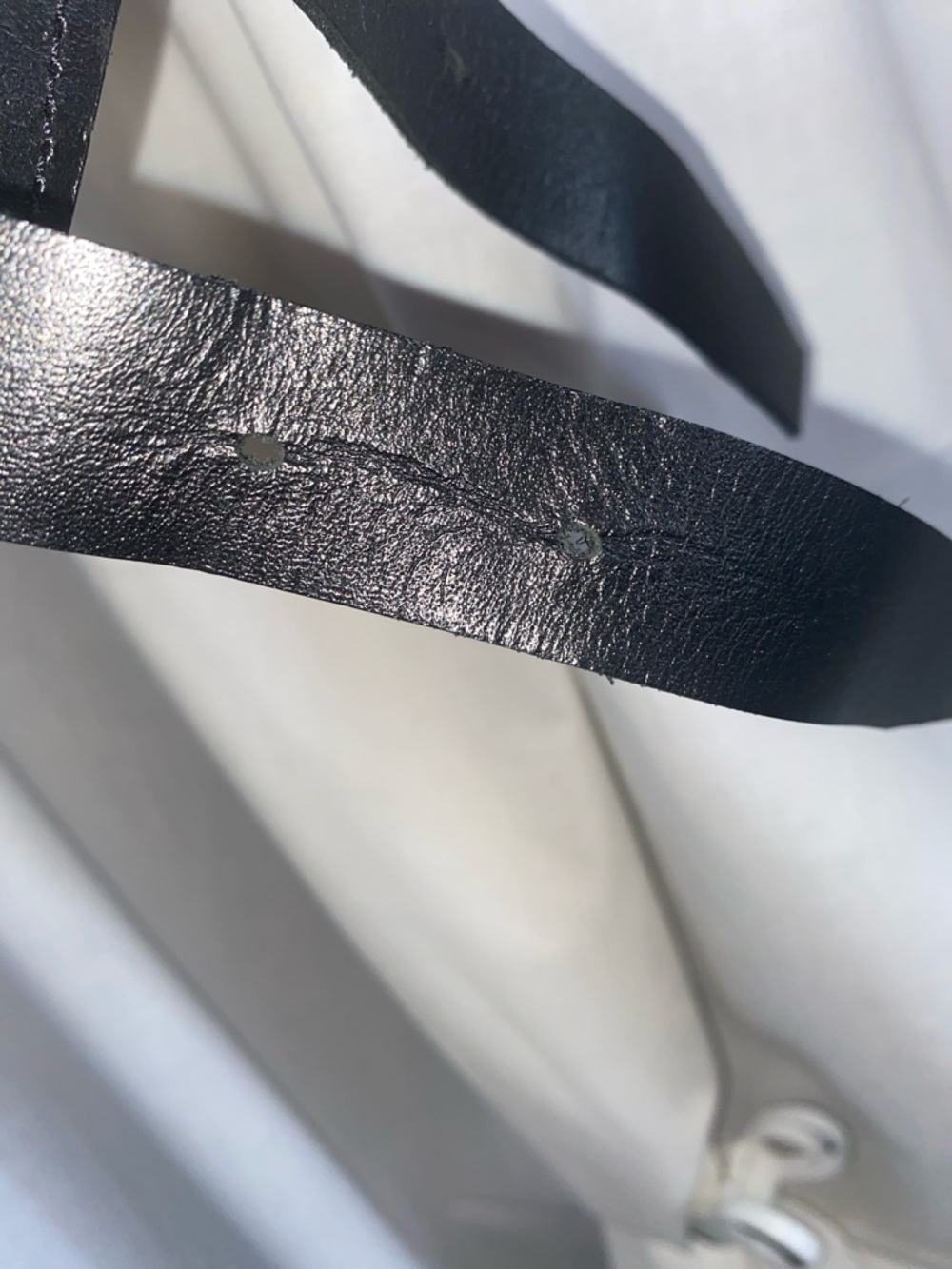 Wide Double Buckle Black Leather Stretch Belt - Picture 9 of 11